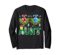 Funny First Xmas As an Aunt Tinsel Tits His and Hers Xmas Long Sleeve T-Shirt