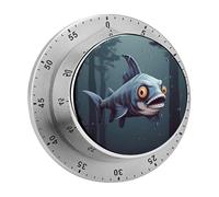 Funny Fish Design Digital Timer, Kitchen Timers Digital Timer for Cooking Egg Timer Classroom Timer for Teacher Magnetic Countdown Timer for Exercise Study Oven