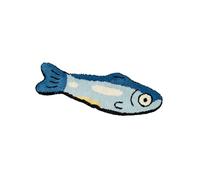 Funny Fish Pattern Locked Rugs Heavy Duty Surfaces Ideal for Kids Bedroom Living Room Easy Care Locking Mat
