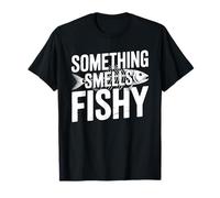 Funny Fish Pun Something Smells Fishy T-Shirt