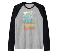 Funny Fish Tank Water Change Algae Aquarium Humor Raglan Baseball Tee