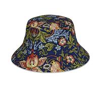 Funny Fisherman Hat Strawberry Thief William Morris Cute Travel Hat for Summer,Hunting,Safari,Fishing,Travel