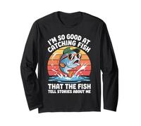 Funny Fisherman - So Good At Fishing Legendary Fisher Dad Long Sleeve T-Shirt