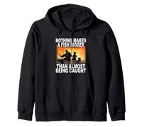 Funny Fishermen are Liars Fishing & Angling Zip Hoodie