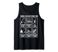 Funny Fishermen Things I Do in My Spare Time Bass Fishing Tank Top