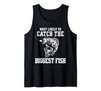 Funny Fishing, Catch The Biggest Fish, Fisherman, Angler Tank Top