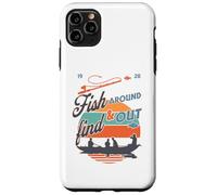 Funny Fishing Dad Fish Around & Find Rainbow Trout Fly Case for iPhone 11 Pro Max