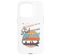 Funny Fishing Dad Fish Around & Find Rainbow Trout Fly Case for iPhone 15 Pro