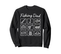 Funny Fishing Dad Fisher Fathers Day Humor Gear Sweatshirt