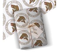Funny Fishing Gift Wrap | Personalised Fisherman Wrapping Paper for Birthday, Father's Day & Christmas Presents 6M Roll