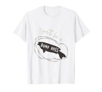 Funny Fishing Pun, Don't be a Dumb bass Value Graphic T-Shirt, Men, White, S
