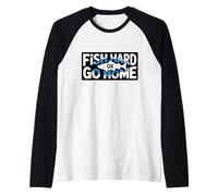 Funny Fishing Quote Raglan Baseball Tee