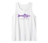 Funny Fishing, Vintage Sardines Design, I'm A Reel Catch Tank Top