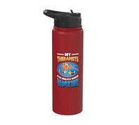 Funny Fishkeeping Fish Keeper Stainless Steel Insulated Water Bottle