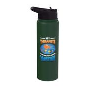 Funny Fishkeeping Fish Keeper Stainless Steel Insulated Water Bottle