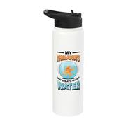 Funny Fishkeeping Fish Keeper Stainless Steel Insulated Water Bottle