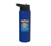 Funny Fishkeeping Fish Keeper Stainless Steel Insulated Water Bottle