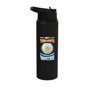 Funny Fishkeeping Fish Keeper Stainless Steel Insulated Water Bottle