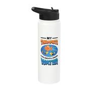 Funny Fishkeeping Fish Keeper Stainless Steel Insulated Water Bottle