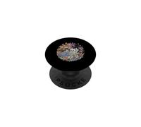 Funny Five Kittens Napping Among Butterflies PopSockets Adhesive PopGrip