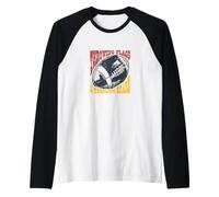 Funny Flag Football Throwing Flags and Throwing Shade Raglan Baseball Tee
