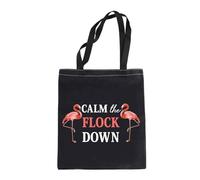 Funny Flamingo Gift Calm The Flock Down Flamingo Shopping Bags Fun Flamingo Party Gift Flamingo Lover Gift (Calm The Flock Down)