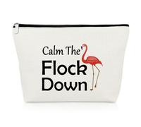 Funny Flamingo Gifts Makeup Bag Inspirational Gifts for Girls Flamingo Lover Gift for Daughter Sister Friend Animal Lovers Gift Cosmetic Bag Flamingo Party Gifts Christmas Birthday Gifts Travel Pouch
