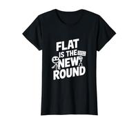 Funny Flat Mars Society Value Graphic T-Shirt, Women, Black, S