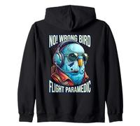 Funny Flight Paramedic Zip Hoodie