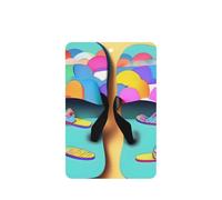 Funny Flip Flops Slippers Art Sandals Printing 10 Pcs Car Air Freshener Fragrant Sheets,Car Hanging Accessories With Strings For Decor
