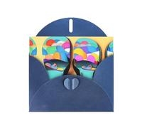 Funny Flip Flops Slippers Art Sandals Printing Blank Pearl Paper Greeting Card,Unique Notecards Designs, Envelopes For Thank You, Invitations