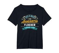 Funny Flocker Shirt Awesome Job Occupation Graduation T-Shirt, Women's Plus, Black, 3X