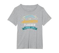 Funny Flocker Shirt Awesome Job Occupation Graduation T-Shirt, Women's Plus, Heather Grey, 4X