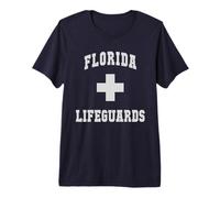Funny Florida Lifeguards Off Duty Dad Summer Pool Boys Swim Premium T-Shirt