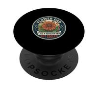 Funny Flower Dad Gardener Floral Plant Lover Father's Day PopSockets Adhesive PopGrip