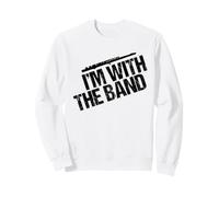 Funny Flute Player I'm with the Band Sweatshirt