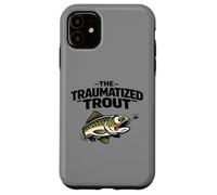 Funny Fly Fishing T-Shirt The Traumatized Trout Case for iPhone 11