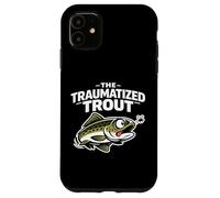 Funny Fly Fishing T-Shirt The Traumatized Trout Case for iPhone 11