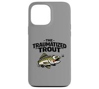 Funny Fly Fishing T-Shirt The Traumatized Trout Case for iPhone 13 Pro Max