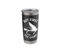 Funny Fly Tying Pun Stainless Steel Insulated Tumbler
