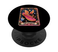 Funny Flying Chancla Hispanic Culture Retro Tarot Card PopSockets Adhesive PopGrip