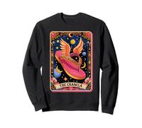 Funny Flying Chancla Hispanic Culture Retro Tarot Card Sweatshirt