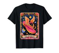 Funny Flying Chancla Hispanic Culture Retro Tarot Card T-Shirt
