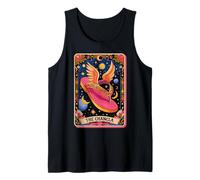 Funny Flying Chancla Hispanic Culture Retro Tarot Card Tank Top
