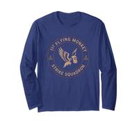 Funny Flying Monkeys Strike Squadron Wizard Magical Witches Long Sleeve T-Shirt