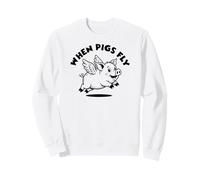 Funny Flying Pig with Wings Fly Pig Lovers Sweatshirt