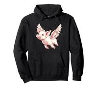 Funny Flying Pigs - Pig Flying - When Pigs Can Fly Pullover Hoodie