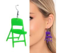Funny Folding Chair Dangle Earrings Chair Pendant Earrings Jewelry Unique Charm For Women Girls Funny Dangle For Daily Wear Jewelry Accessories