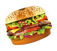 Funny Food Costume - Hamburger Cosplay Outfit, Party Theme Clothing | Creative Festival - Role Clothing, Comfortable Stage Clothing with Slip on Design for Men Women Carnival Halloween Home Perf