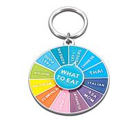 Funny Food Decision Maker Game Gift Game Wheel for Women Men Son Daughter Brother Friend What to Eat Foodie Pin Christmas Stocking Stuffers Valentines Birthday Gift Coworker Colleague Interactive Pin,